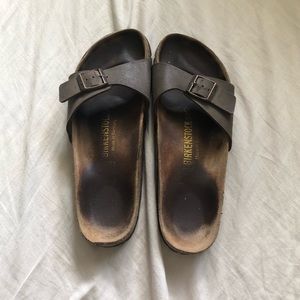 Tan Leather Birkenstock Sandals in “Madrid”